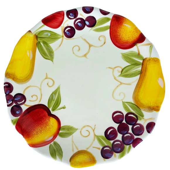 Home Trends Bella Fruit 8 5/8" Salad Plate Discontinued 2008-09 Replacement - Picture 1 of 9